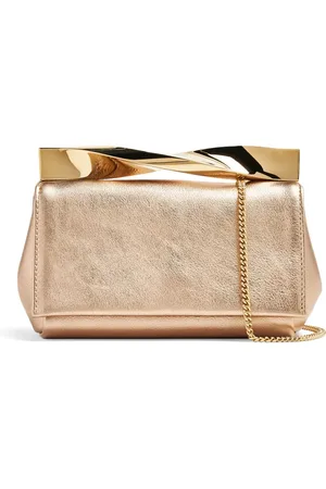 Aquazzura Mini Twist leather clutch bag