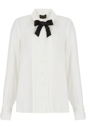 Emporio Armani Pleat-detailing long-sleeve shirt