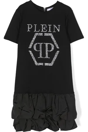 Philipp Plein Rhinestone-embellished short-sleeve dress
