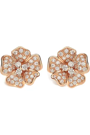Leo Pizzo 18kt rose gold Flora diamond earrings