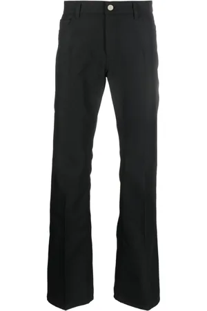 Courrèges Logo-embroidered straight-leg trousers
