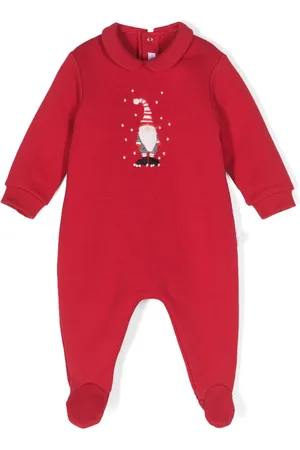Il gufo Embroidered-motif cotton pajamas