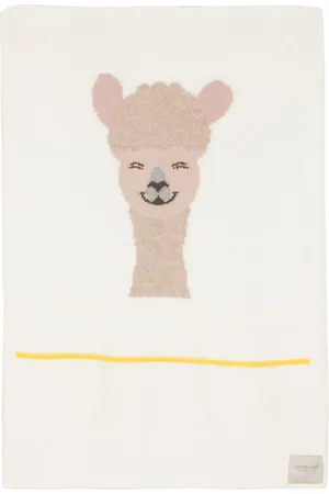 Gensami Alpachino intarsia-knit baby blanket