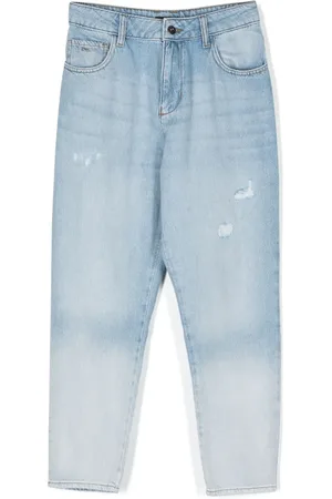 Emporio Armani Faded tapered jeans