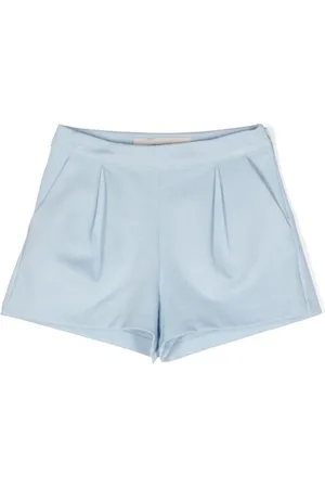 Simonetta Pleated jersey mini shorts