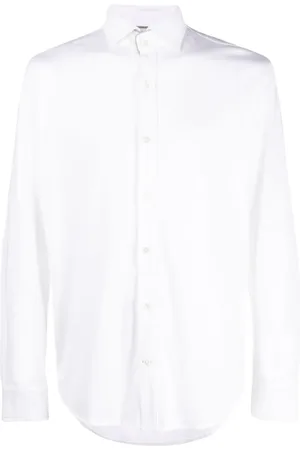 ELEVENTY Contrasting-trim cotton shirt