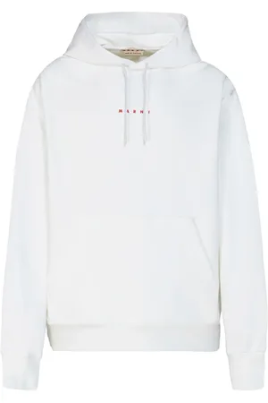 Marni Logo-print cotton hoodie