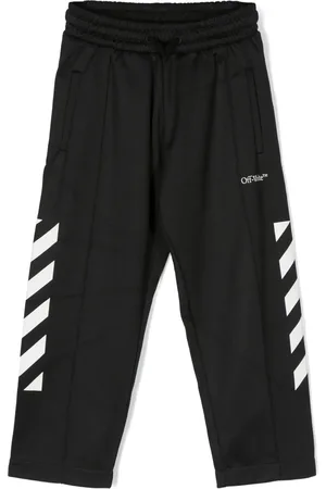 OFF-WHITE Logo-print drawstring track pants