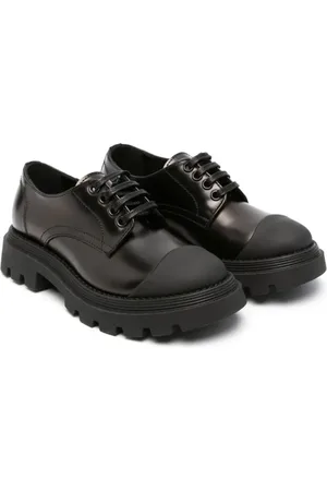 GALLUCCI Rubberised toe-cap lace-up shoes