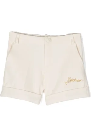 Moschino Logo-embroidered piqu?? shorts