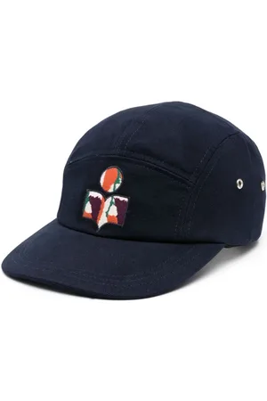 Isabel Marant Flocked-logo canvas cap