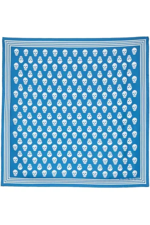 Alexander McQueen Skull-print square-shaped silk scarf