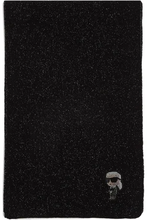 Karl Lagerfeld Ikon 2.0 metallic-thread scarf