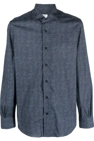 MAZZARELLI Textured-finish cotton shirt