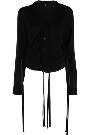 R13 Drawstring merino cardigan