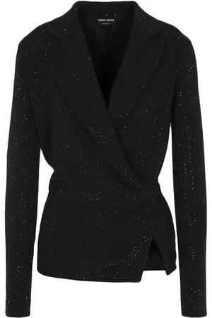 Giorgio Armani Notched-lapels wrapped blazer