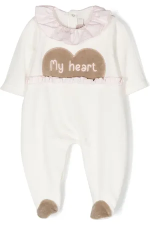 LA STUPENDERIA Slogan-embroidered cotton pyjamas