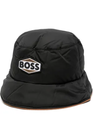 HUGO BOSS Logo-patch bucket hat