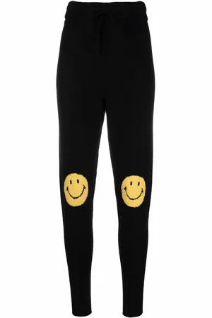 JOSHUA SANDERS Smiley-embroidered joggers