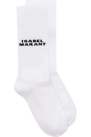 Isabel Marant Dawi intarsia-knit logo socks