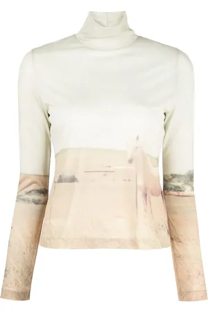 REJINA PYO Bronte graphic-print mesh top