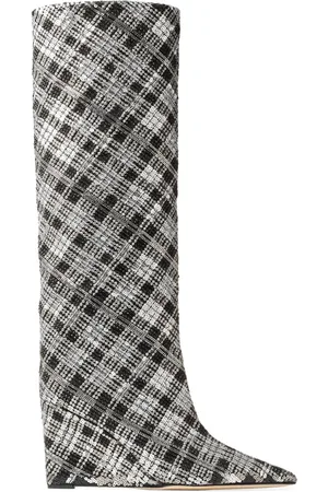 Jimmy Choo Blake 85mm check-pattern boots
