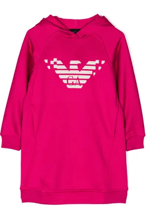 Emporio Armani Logo-print hoodie dress