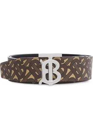 monogram print belt