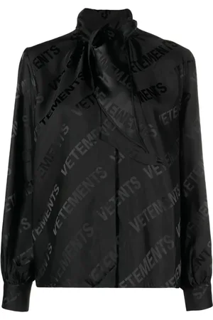Vetements Logo-jacquard button-up shirt