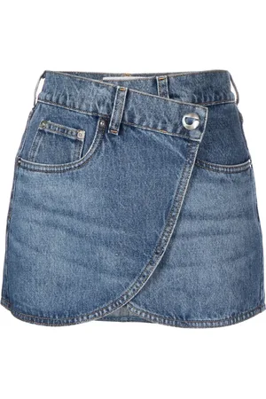 COPERNI Wrap denim miniskirt