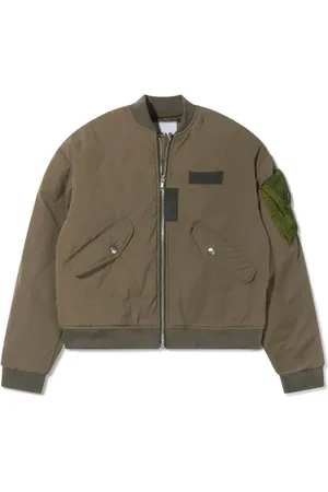 MYAR Logo-print zip-up bomber jacket