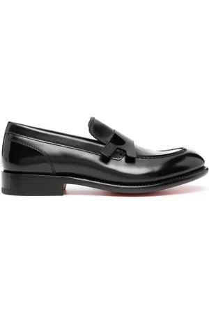Santoni Laife leather loafers - Black
