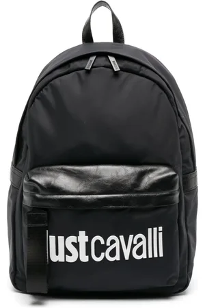Roberto Cavalli Logo-embossed zip-up backpack