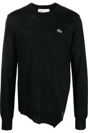 Comme des Garçons X Lacoste logo-embroidered wool jumper
