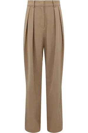 Staud Luisa pleated wide-leg trousers