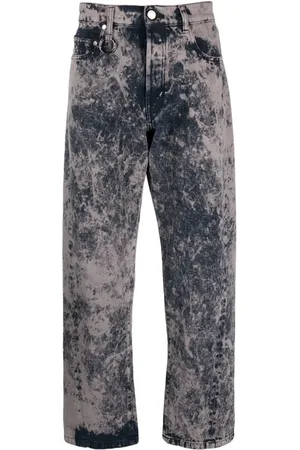 Etudes Overdyed mid-rise straight-leg jeans