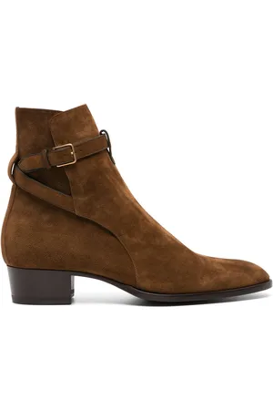 Saint Laurent Wyatt 4mm suede ankle boots