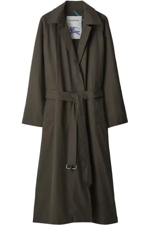 Burberry Check-plaid reversible trench coat