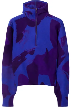 Burberry Abstract-pattern felted wool jumper