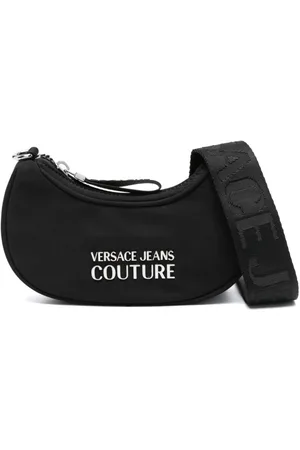 VERSACE Logo-lettering crossbody bag