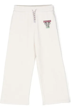 Kenzo Logo-embroidered cotton track pants