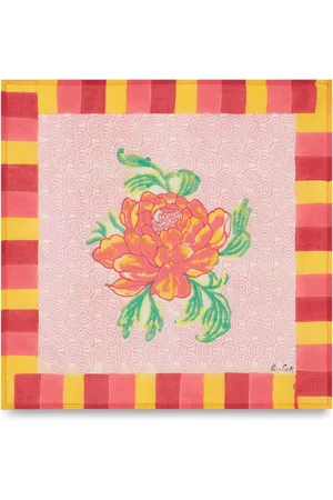 LISA CORTI Camelia floral-print napkins (set of four)