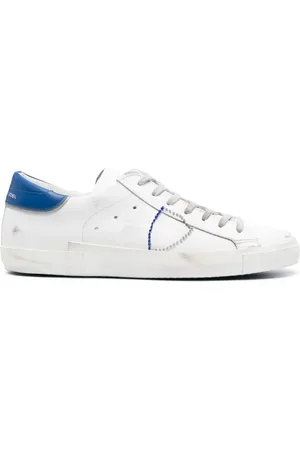 Philippe model Distressed-effect low-top sneakers