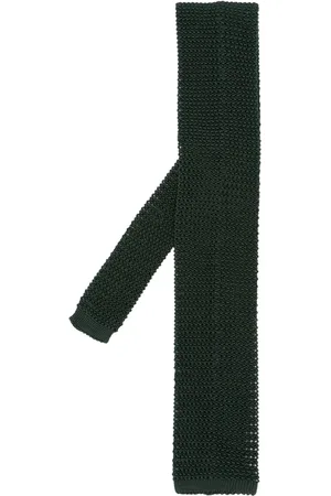Fursac Crochet-knit silk tie