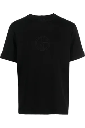Giorgio Armani Logo-embroidered round-neck T-shirt