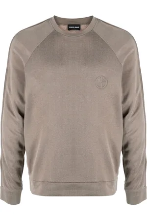 Giorgio Armani Logo-embroidered round-neck jumper