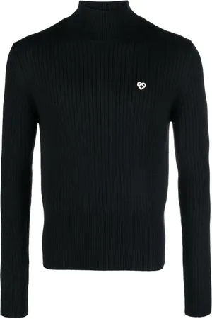 Casablanca Ribbed-knit high-neck jumper