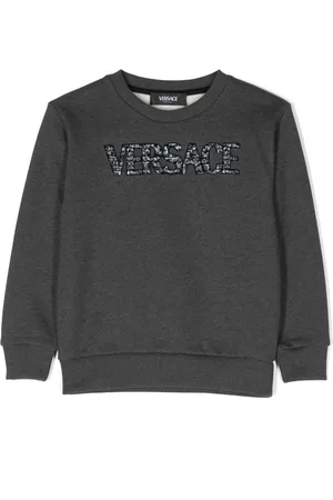VERSACE Logo-appliqué sweatshirt