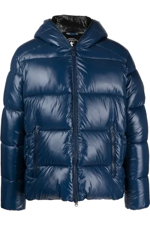 save the duck Logo-patch padded hooded jacket