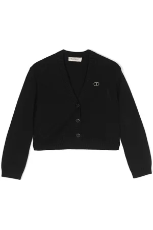 Twin-Set Logo-plaque V-neck cardigan
